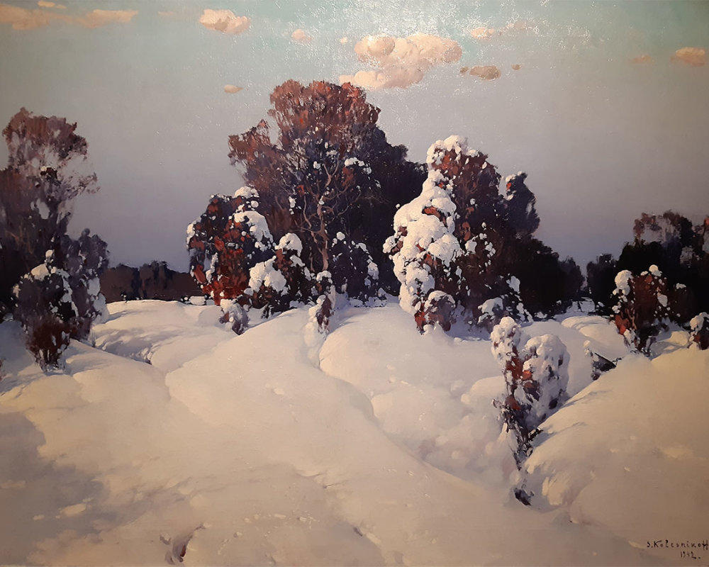С. Колесников (1879-1955) Зимний пейзаж