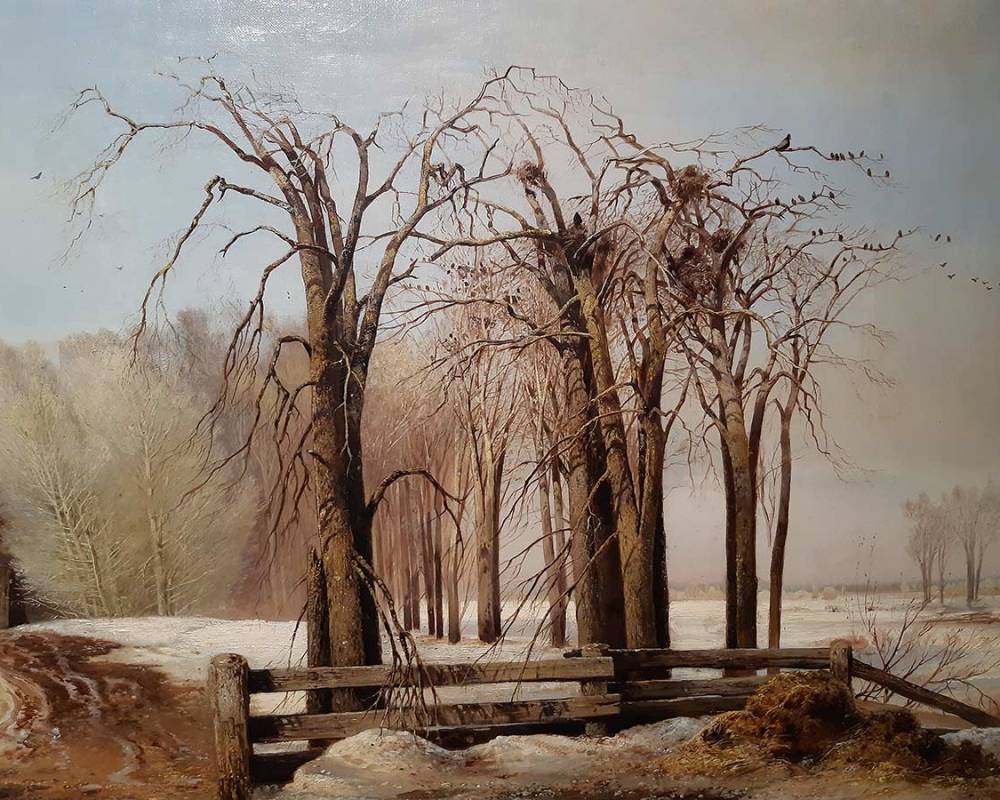 Алексей Саврасов (1830-1897) Весенний день. 1873 г. ХМ-2