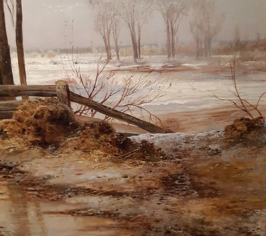 Алексей Саврасов (1830-1897) Весенний день. 1873 г. ХМ-4