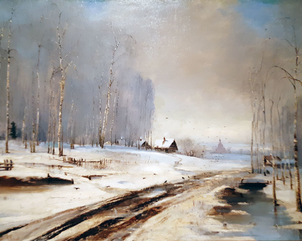 Алексей Саврасов (1830-1897) Распутица.1894 г. ХМ
