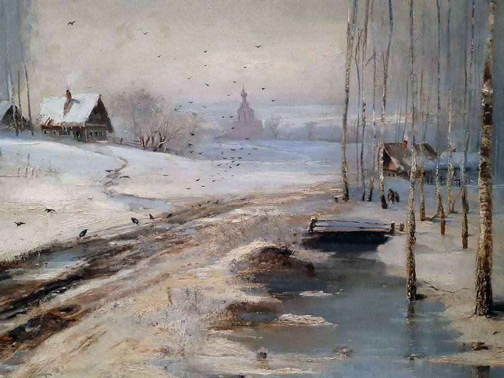 Алексей Саврасов (1830-1897) Распутица.1894 г. ХМ-1