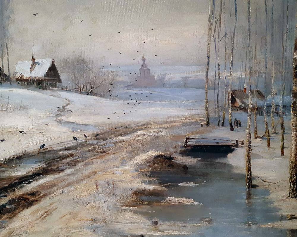 Алексей Саврасов (1830-1897) Распутица.1894 г. ХМ-1