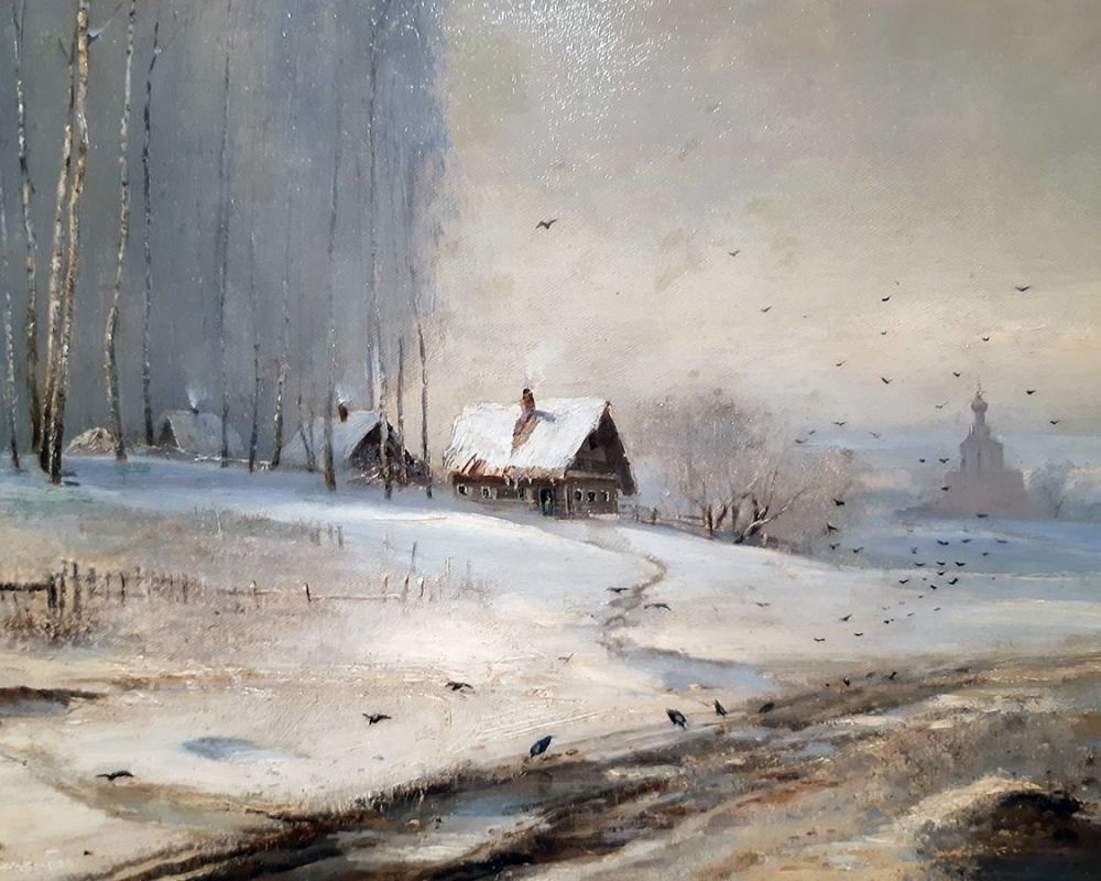 Алексей Саврасов (1830-1897) Распутица.1894 г. ХМ-2