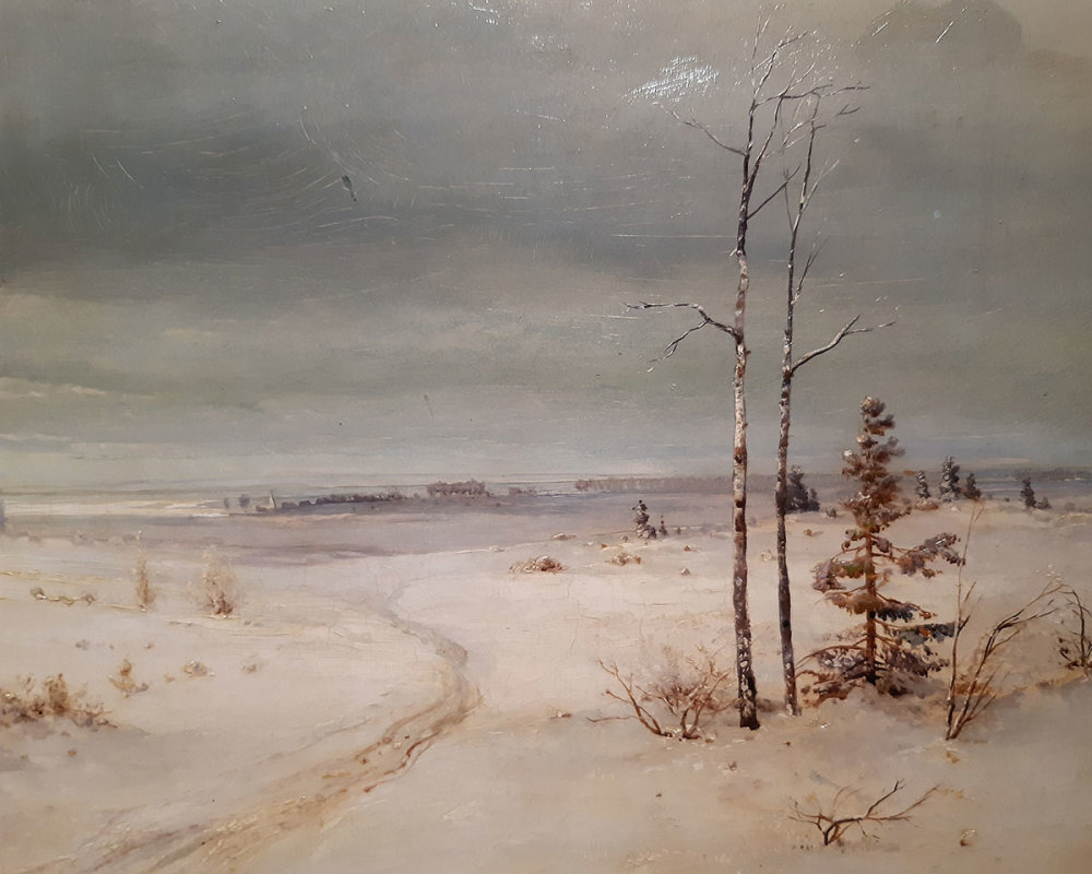 Алексей Саврасов (1830-1897) Зима. 1870 г. ХМ-1