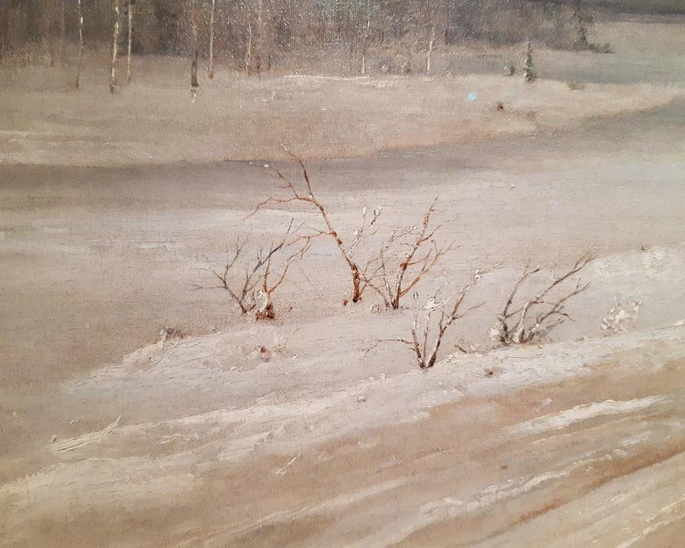Алексей Саврасов (1830-1897) Зимний пейзаж. 1875 г. ХМ-3