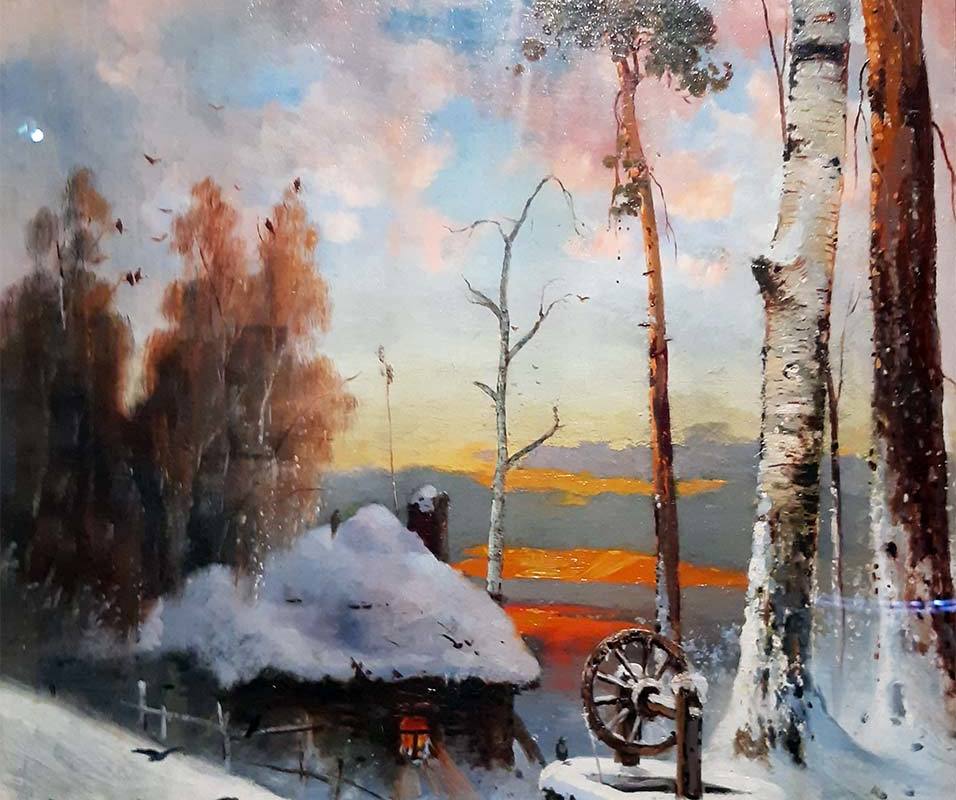 Алексей Саврасов (1830-1897) Зимний вечер. 1890 ХМ