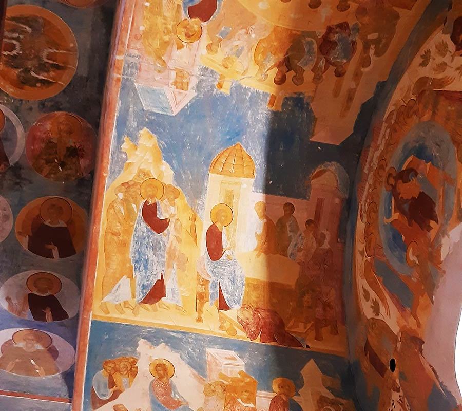 Фрески Дионисия в стенах монастыря-13