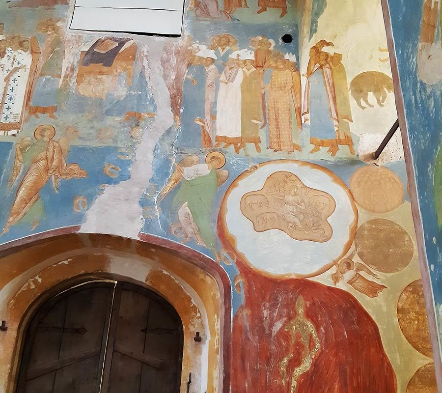 Фрески Дионисия в стенах монастыря-14