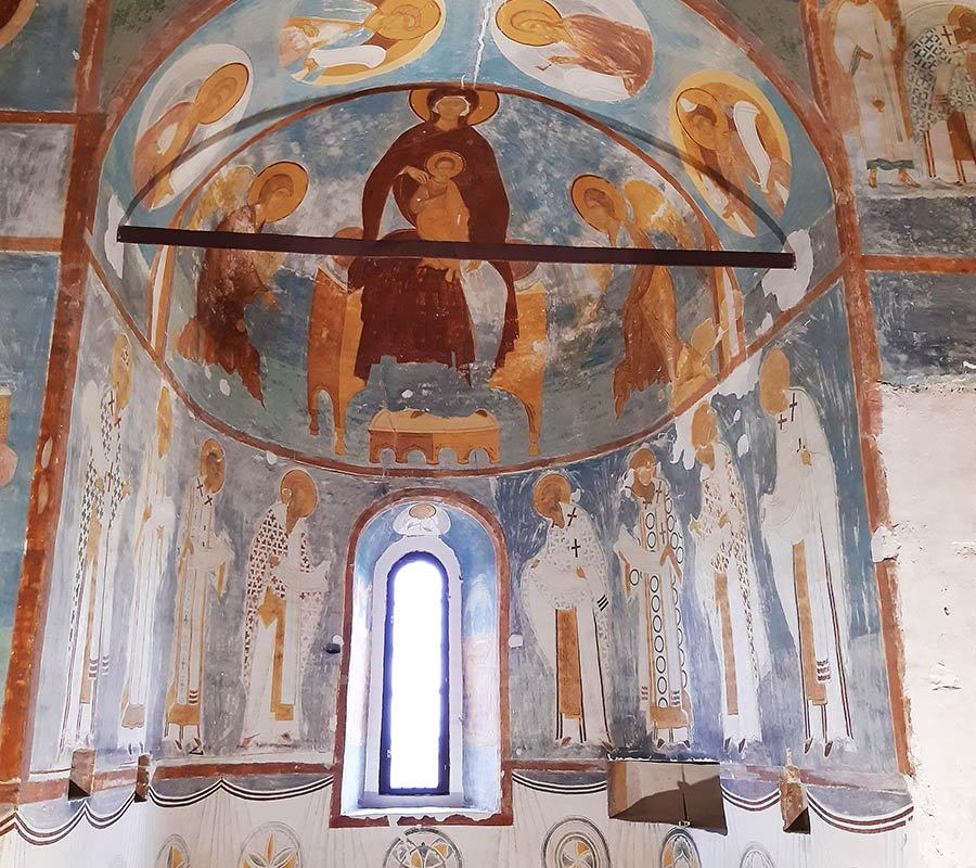 Фрески Дионисия в стенах монастыря-16