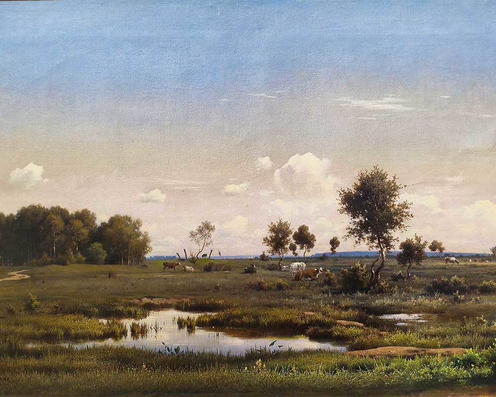 Аммон В.Ф. (1826-1879) Летний день 1866 г. ХМ