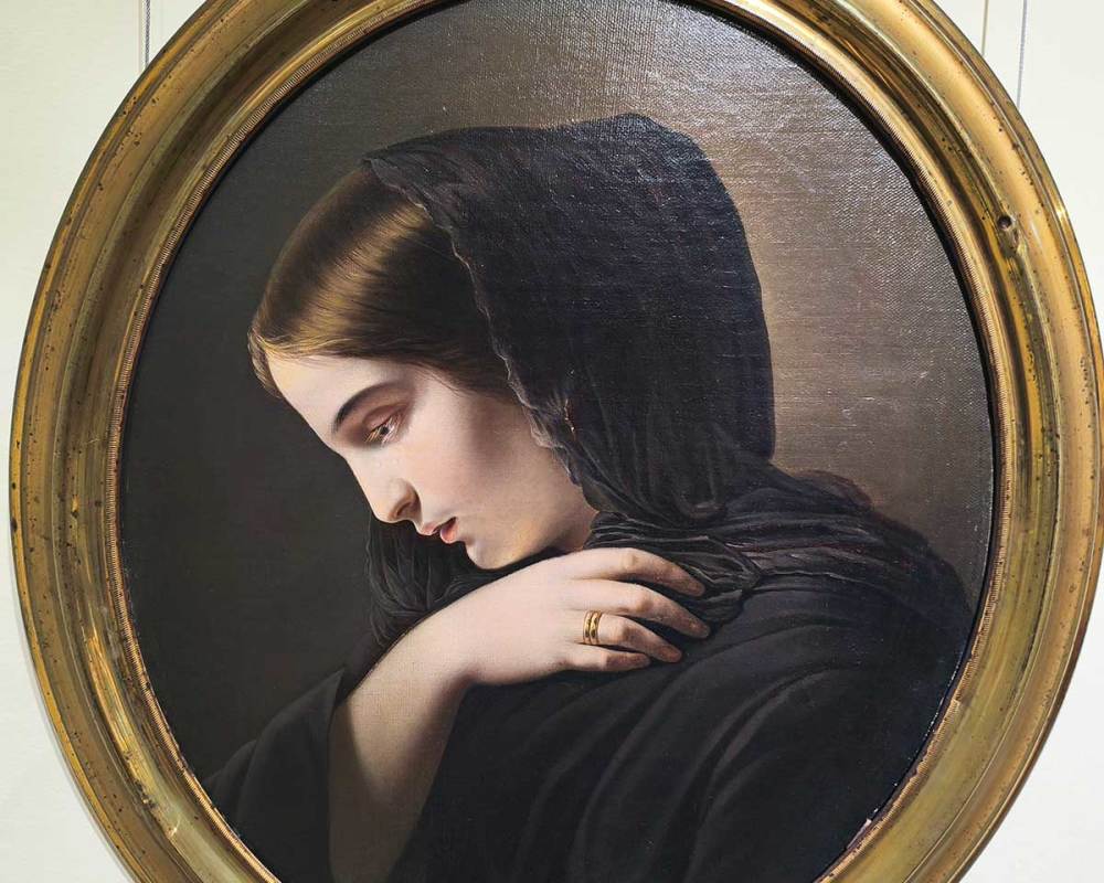 Капков Я.Ф. (1816-1854) Вдовушка 1847г. ХМ