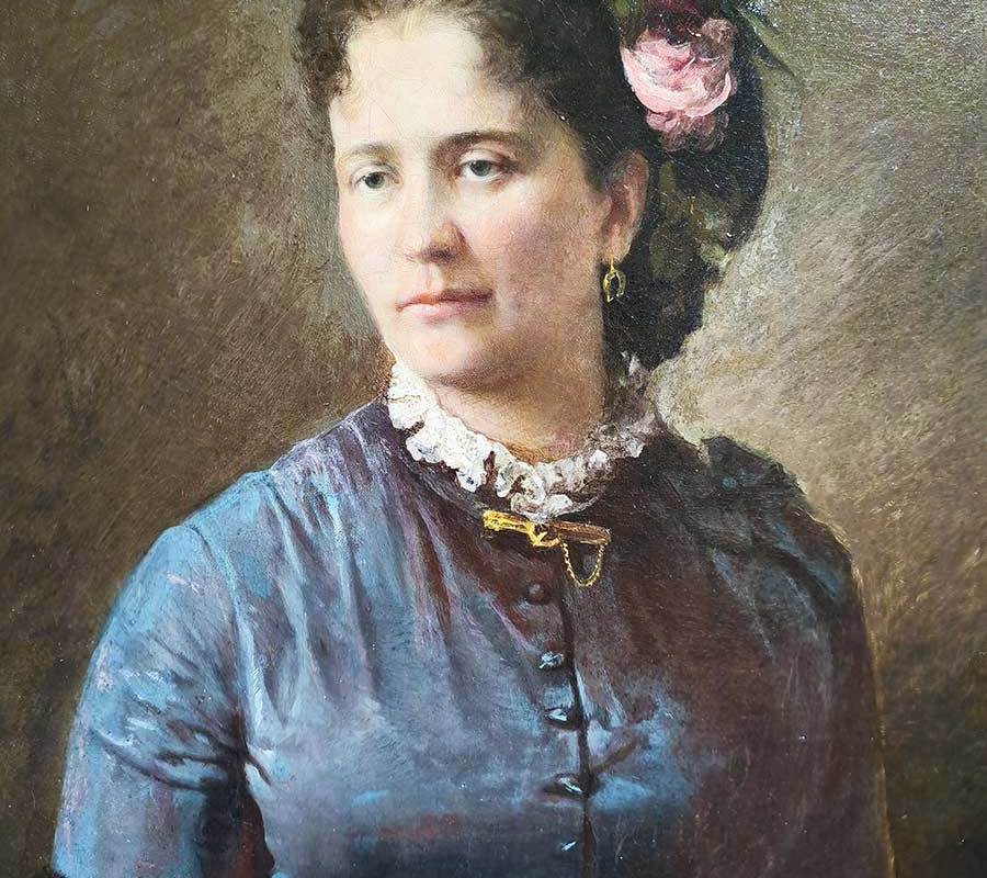Крамской И.Н. (1837-1887) Женский портрет 1878 г. ХМ-2