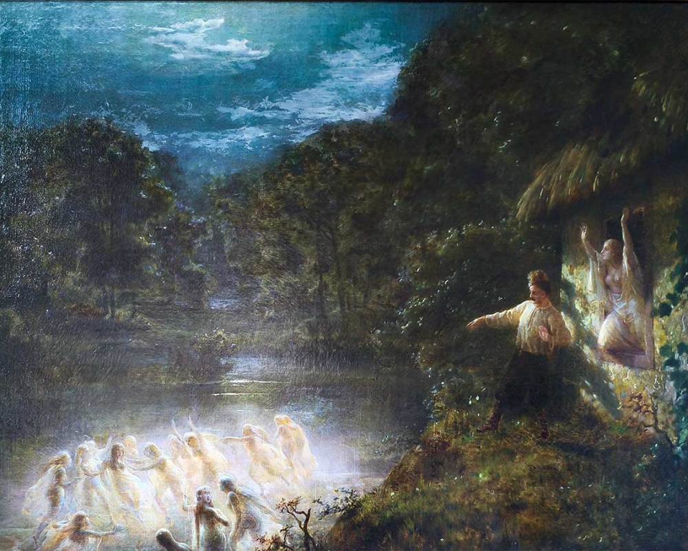 Крамской И.Н. (1837-1887) Русалки (на сюжет повести Н.В.гоголя "Майская ночь" )1870г. ХМ