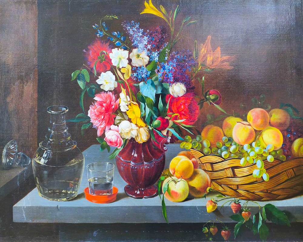 Хруцкий И.Ф. (1810-1885) Натюрморт 1860 г. ХМ