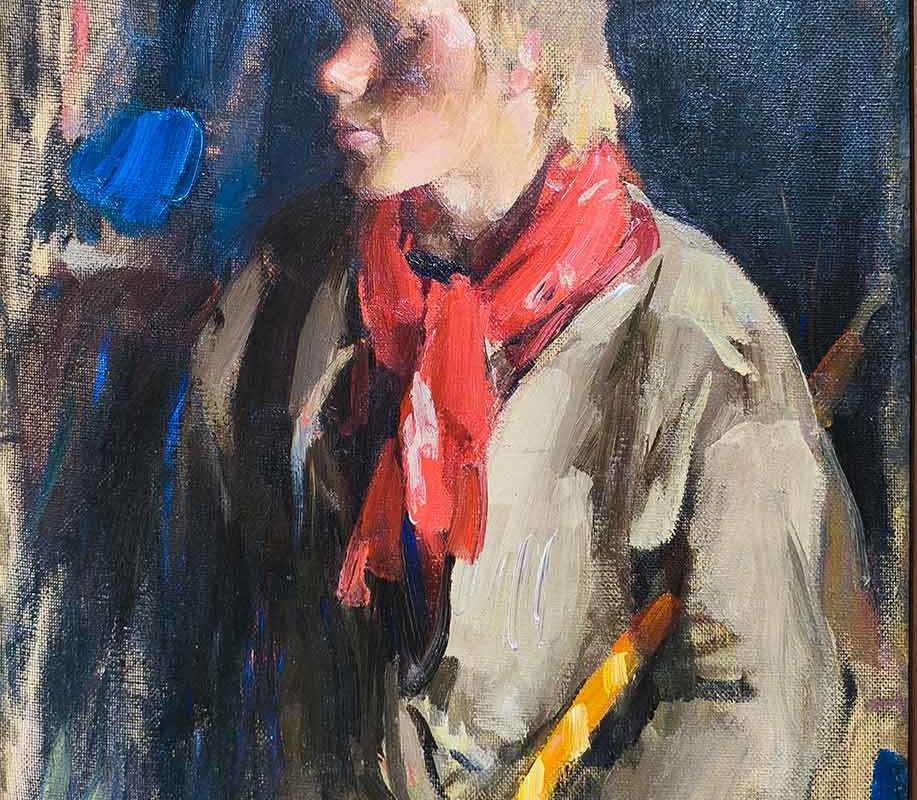 Архипов А.Е. (1862-1930) Пастушок 1914 г.ХМ-1