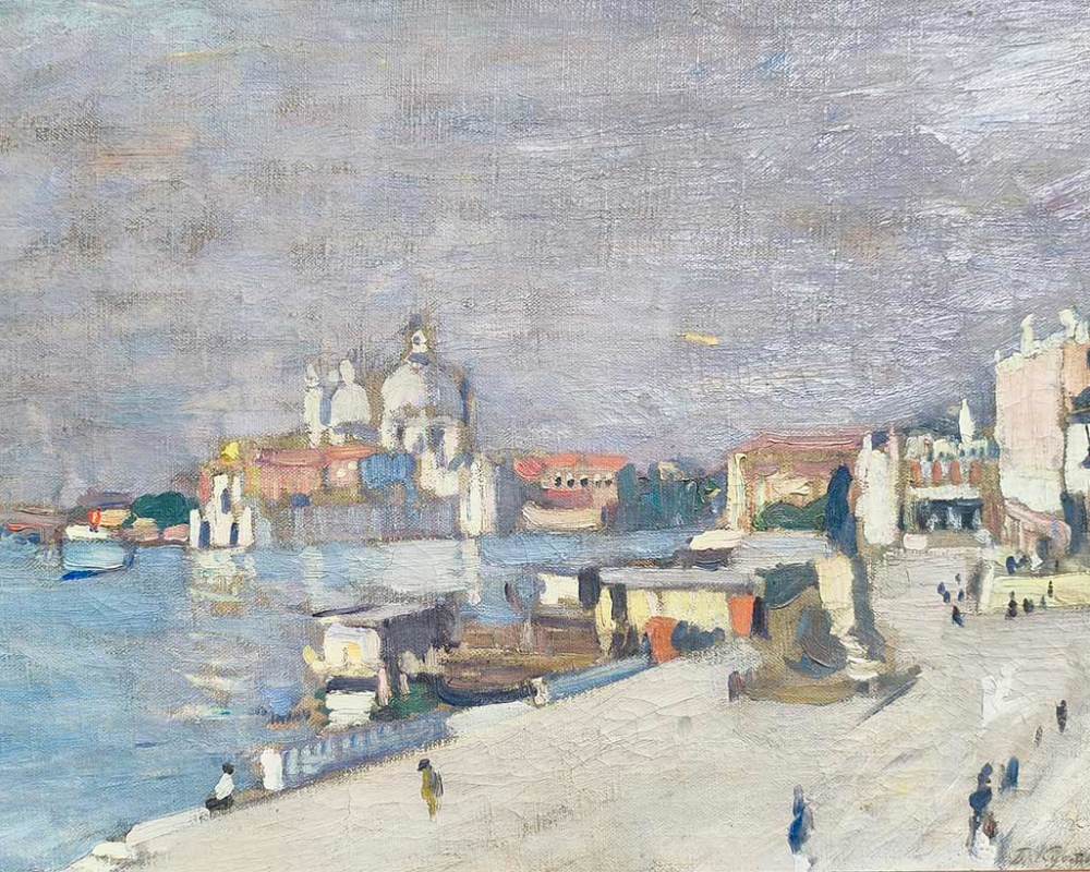 Кустодиев Б.М. (1878-1927) Ницца 1900-е ХМ