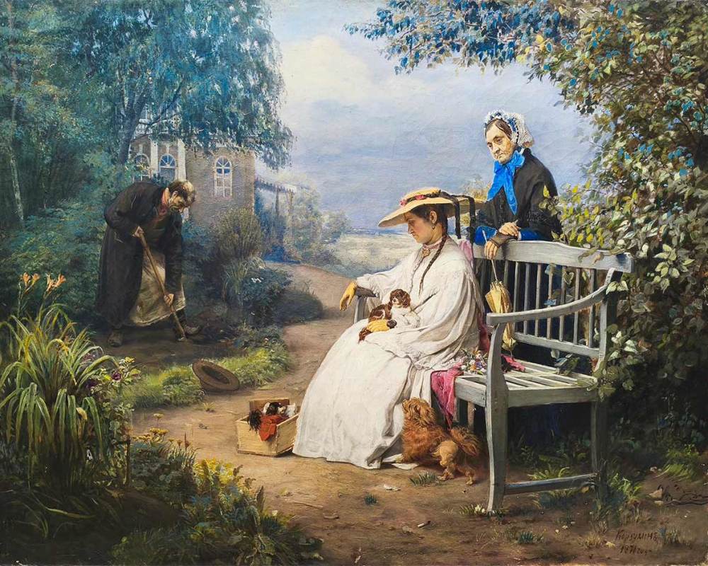 Корзухин А.И. (1835-1894) Похороны собачки 1870 г. ХМ